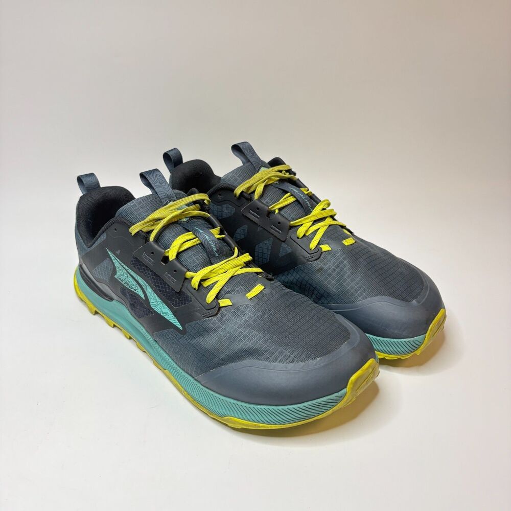 ALTRA Blue/Yellow/Teal Lone Peak 8 Trail Running Workout Shoes Mens Size 13